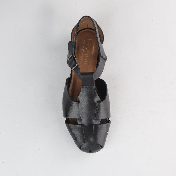 Froggie Shoes Shoes Fisherman Sandal in Black - 13027
