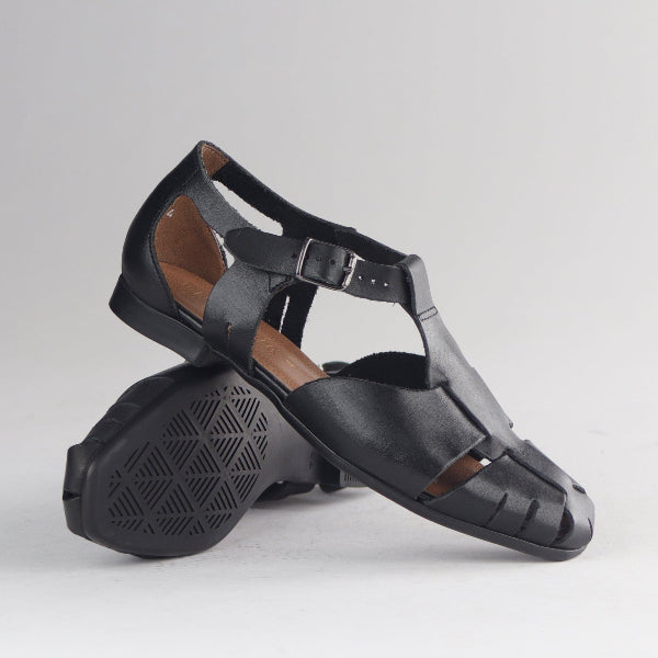 Froggie Shoes Shoes Fisherman Sandal in Black - 13027