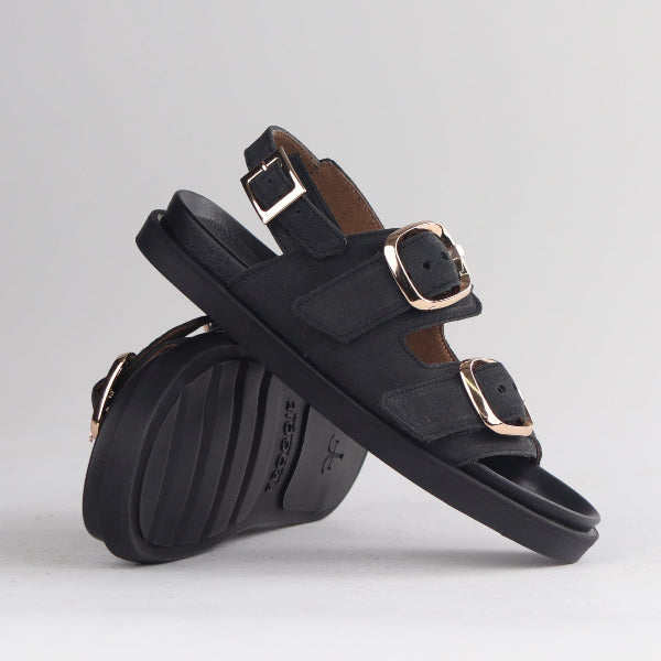 Women's Double Buckle Sling Slides – Arch Support – Froggie Shoes