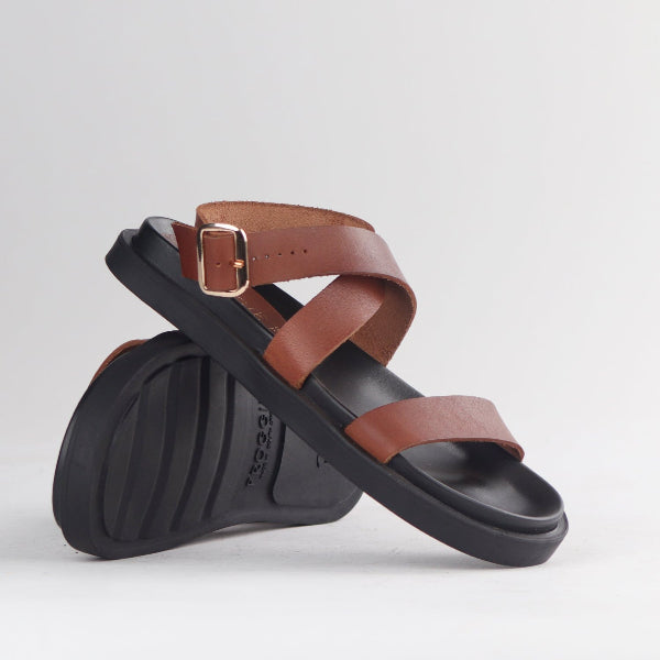 Ungrai Froggie Ivy Leather Closed Back Thong Sandal - Black | Shoe Box