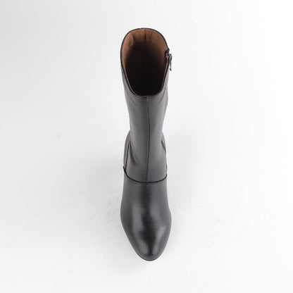 Froggie Shoes Shoes High Heel Mid-calf Boot in Black – 12489