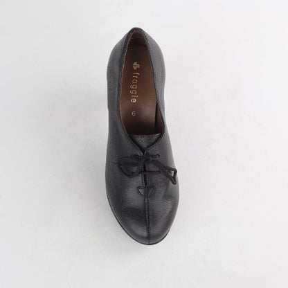 Froggie Shoes Shoes Lace-up High Heel in Black - 12201