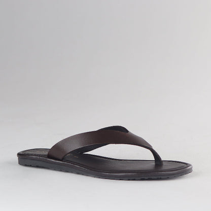 Froggie Shoes Shoes Slim-Line Thong Sandals in Brown - 13001