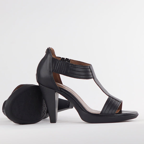 Froggie Shoes Shoes T-Bar High Heel Sandal in Black - 10729