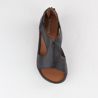 Froggie Shoes Shoes T-bar Sandal with Removable Footbed in Black - 12707