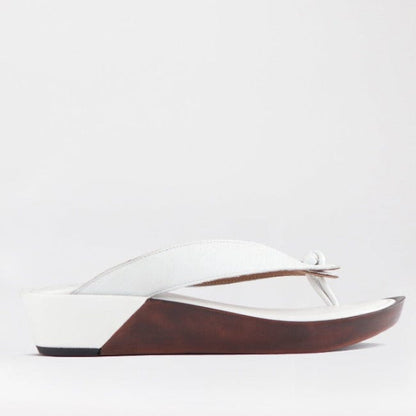 Froggie Shoes Shoes 3 / White / 10737 Rox Thong Sandal in White - 10737
