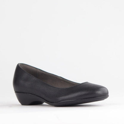 Froggie Shoes Shoes Wider Fit Court Shoe in Black - 10099