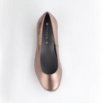 Froggie Shoes Shoes Wider Fit Court Shoe in Lead - 10099
