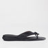Froggie Shoes Shoes Open-toe slip-on V -mule flat sandal in Black - 12955