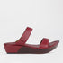 Froggie Shoes Shoes 3 / Red / 12926 Double band leather sandal in Red - 12926