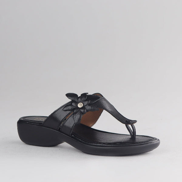 Froggie Shoes Shoes T-bar with flow Sandal in Black - 12930