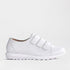 Froggie Women’s Sneaker- Velcro Fastening- White Leather- 13044