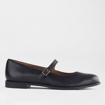 Factory Shop Shoes 4 / Black / 12882 Penny Pump with Bar Strap in Black -12883