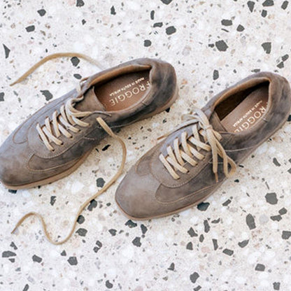 Froggie Shoes Shoes Suede Sneaker in Carbon - 12896