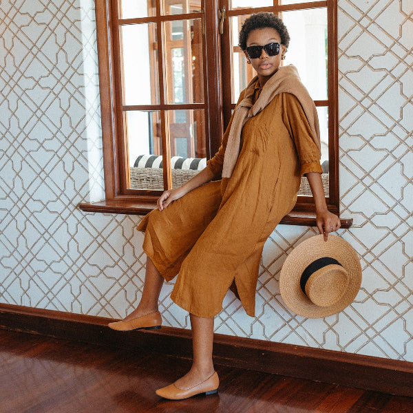 Froggie Shoes Shoes 3 / Tan / 12713 Pointy pump in Nude golden