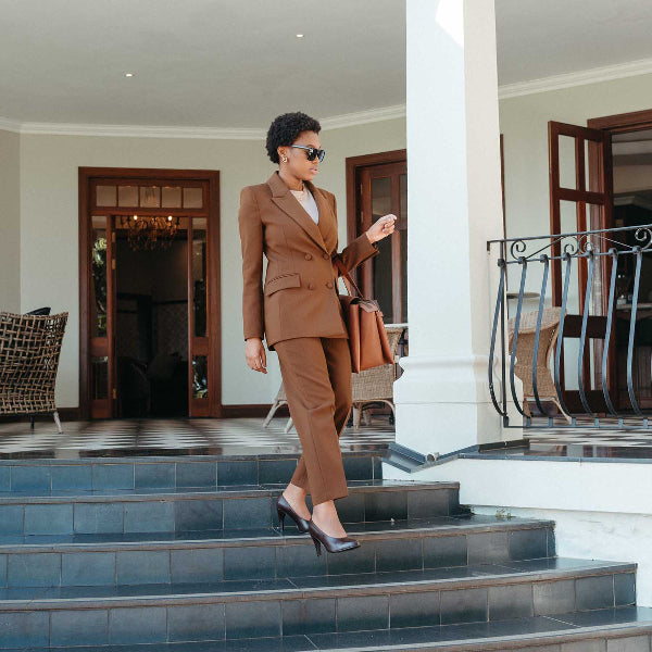 Froggie Shoes Shoes Stiletto Court Shoe in Brown