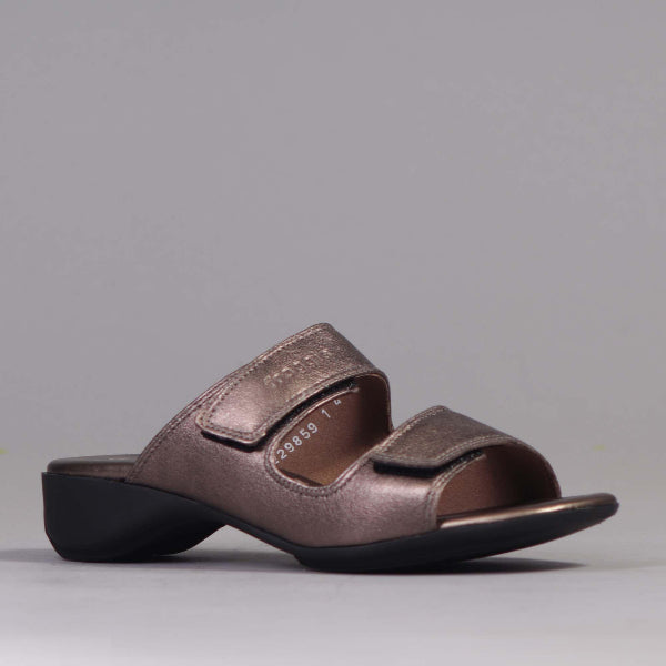 Factory Shop Shoes Mule Sandal in Lead Matallic - 12557