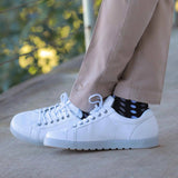 Men's Sneaker with Removable Footbed in Ivory -  12263 Froggie Shoes