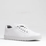 Men's Sneaker with Removable Footbed in Ivory -  12263 - Froggie Shoes