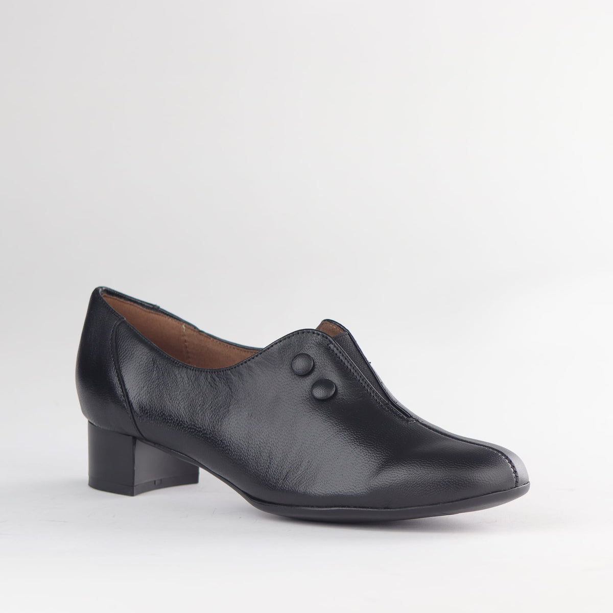 Factory Shop Closed Shoes Button Detail Court Shoe