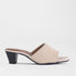 Factory Shop Sandals 3 / Black / 13123 Cube Heel Mule