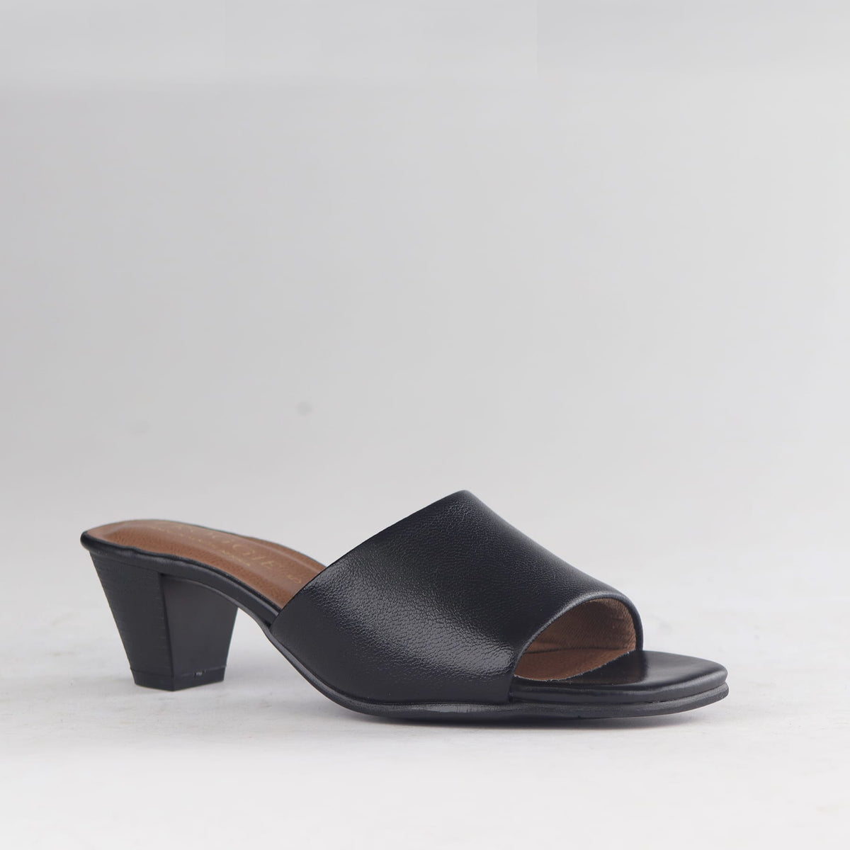 Factory Shop Sandals Cube Heel Mule