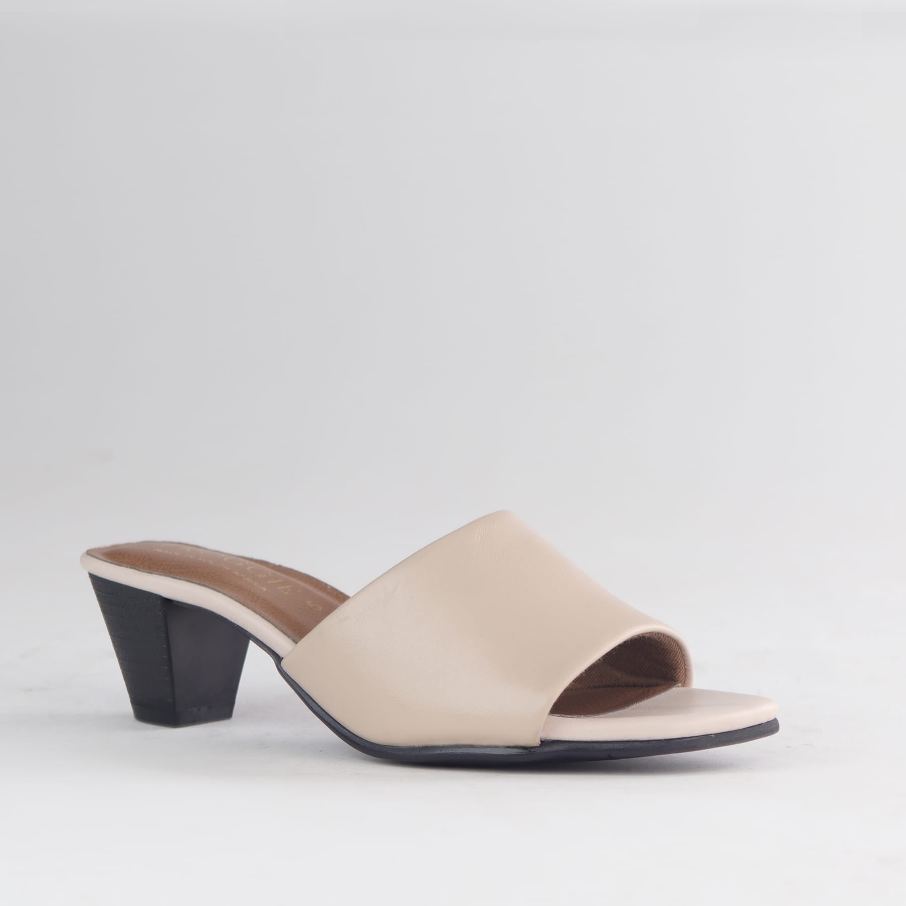 Factory Shop Sandals Cube Heel Mule