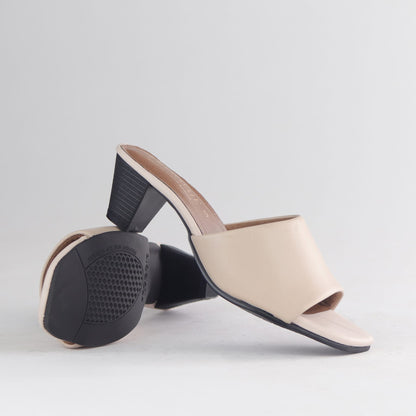 Factory Shop Sandals Cube Heel Mule