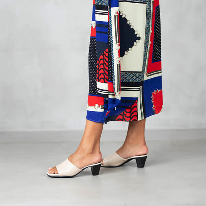 Factory Shop Sandals Cube Heel Mule