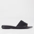 Factory Shop Shoes 3 / Black / 12551 Mule Flat Sandal Black - 12551