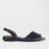 Factory Shop Shoes 3 / Black / 13124 Flat Backstrap Sandal