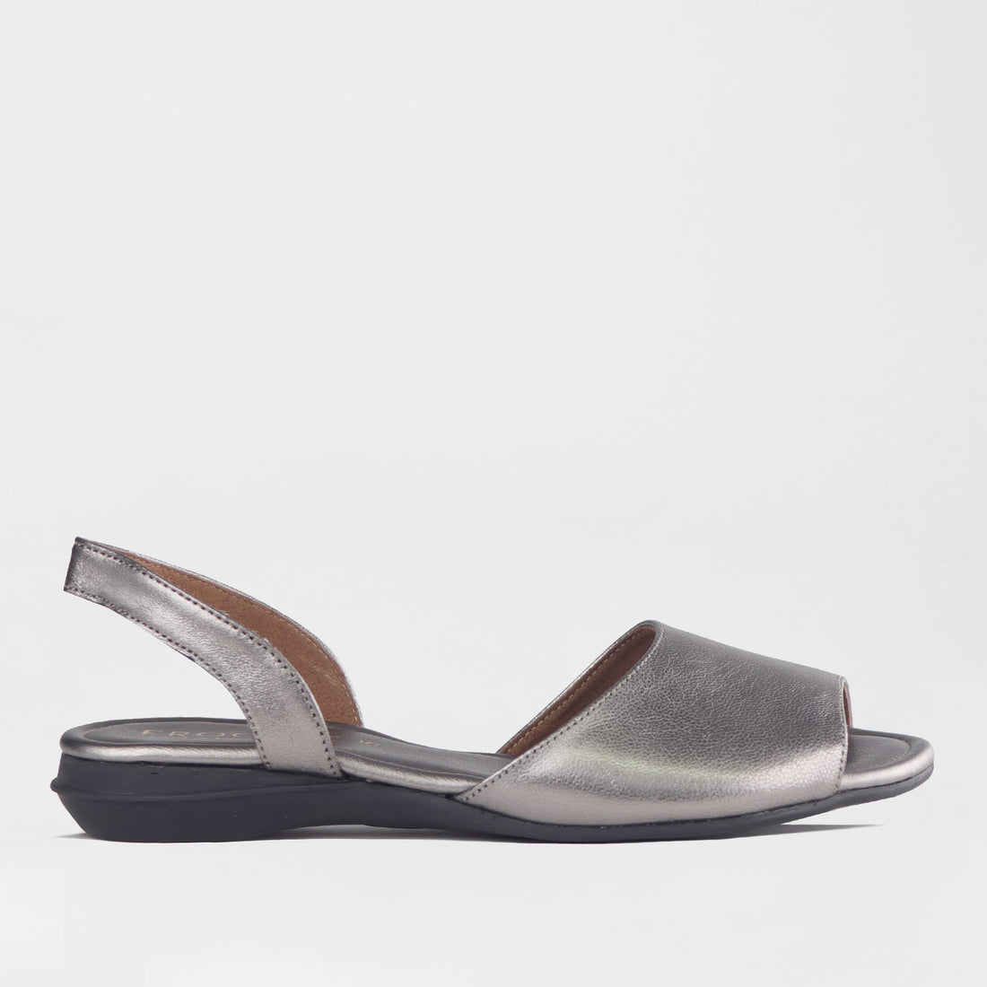 Factory Shop Shoes 3 / Black / 13124 Flat Backstrap Sandal