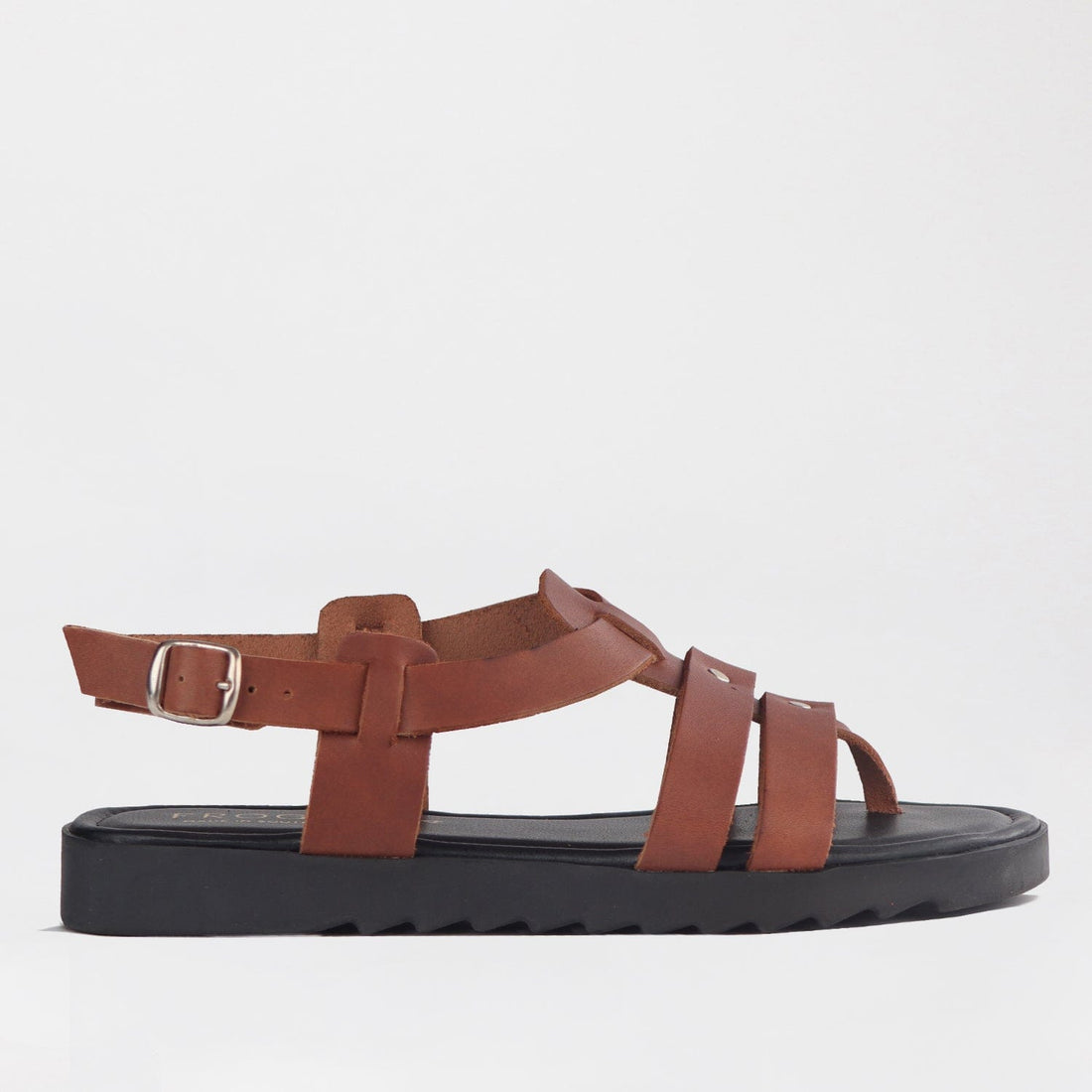 Factory Shop Shoes 3 / Chestnut / 12928 Unlined Slingback Leather Sandal in Chestnut - 12928