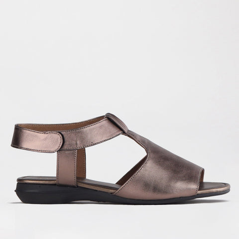 Slingback Sandal in Lead - 12554