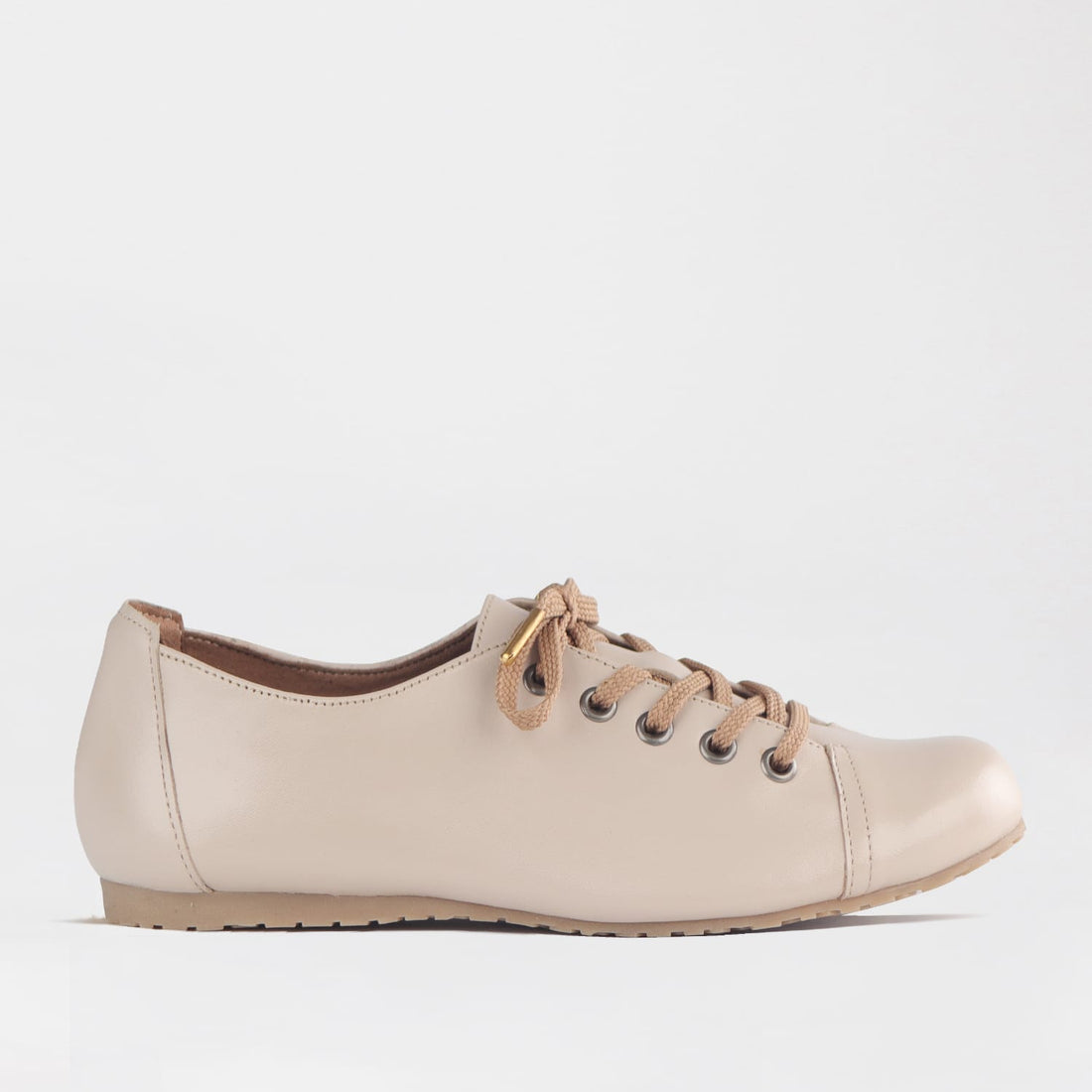 Factory Shop Shoes 4 / Ivory / 13032 Froggie Women’s Sneaker- Ivory Leather - 13032