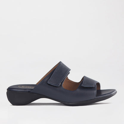 Factory Shop Shoes 4 / Navy / 12557 Mule Sandal in Navy - 12557