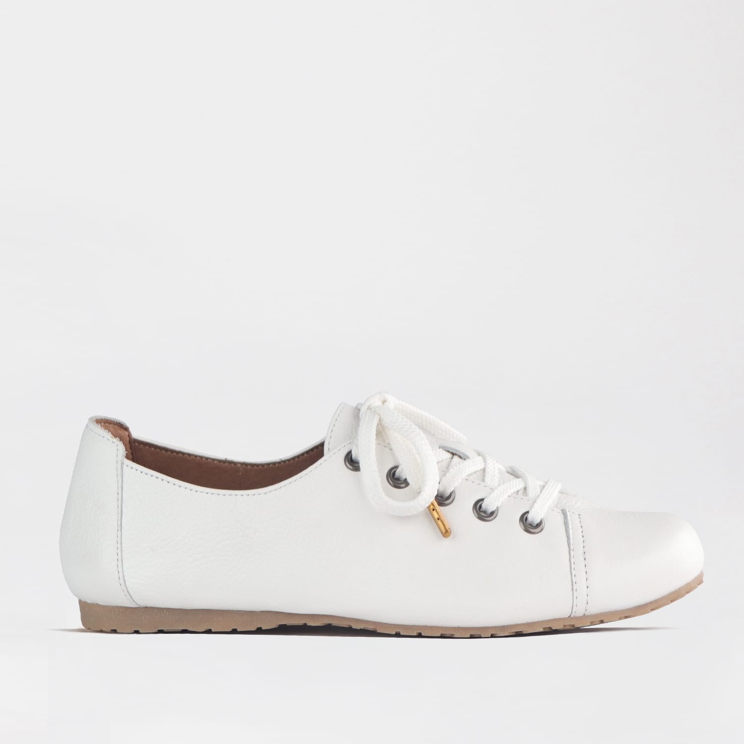 Factory Shop Shoes 4 / White / 13032 Froggie Women’s Sneaker- White Leather - 13032