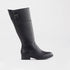 Factory Shop Shoes C36 / Black / 12629 Knee High Flat Boot in Black - 12629