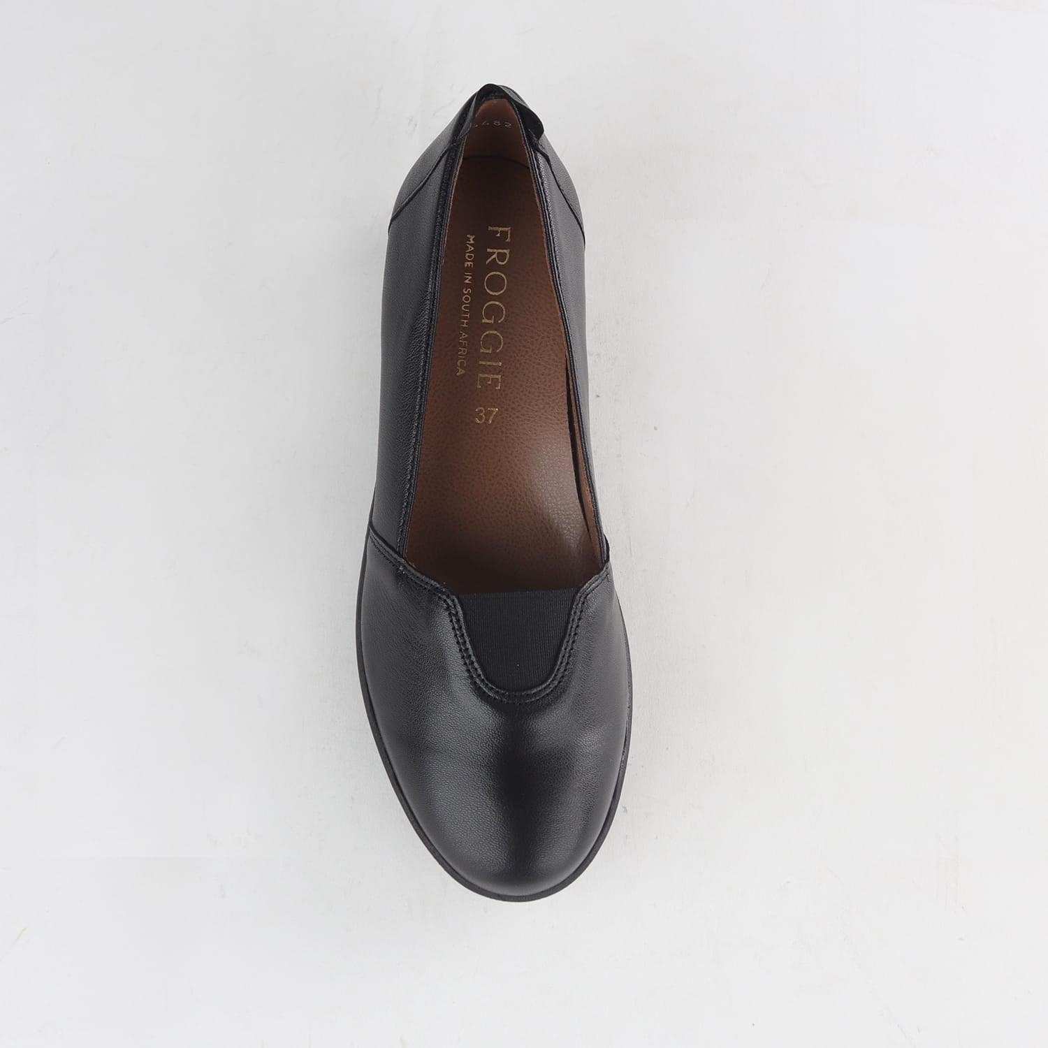 Factory Shop Shoes Froggie Women’s Classic Comfort Slip-On Black Leather - 12643
