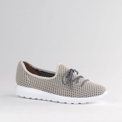 Factory Shop Shoes Froggie Women’s Featherlight Sneaker- Ice Woven Fabric- 13046