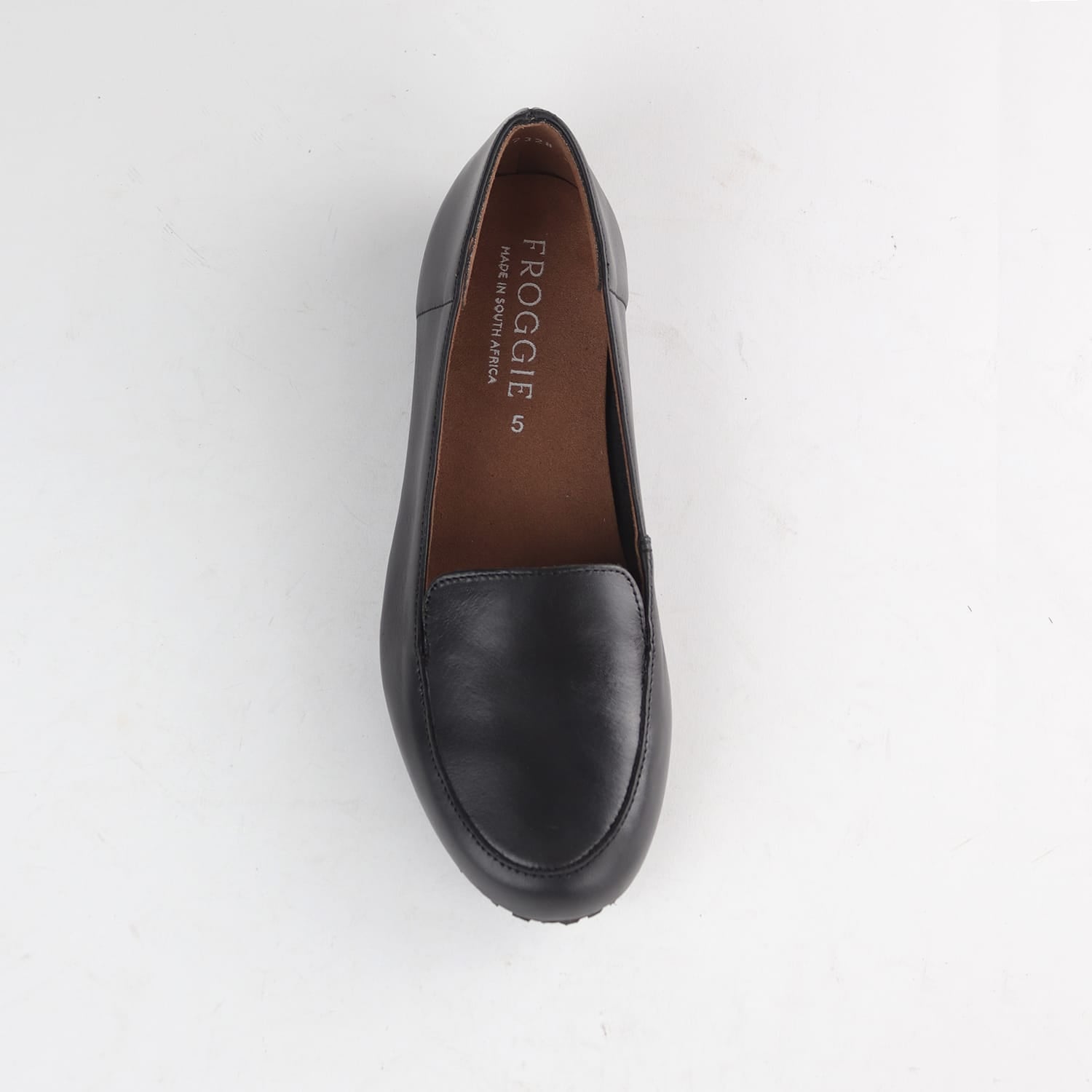 Factory Shop Shoes Froggie Women’s Loafer- Black Leather-13033