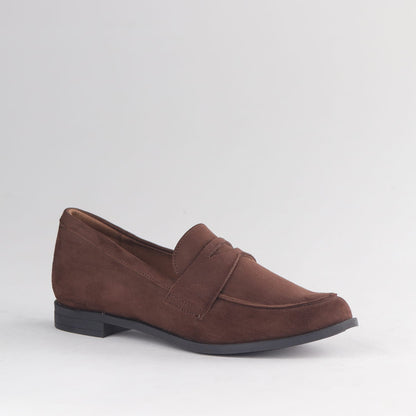 Factory Shop Shoes Froggie Women’s Loafer- Brown Suede- 13045