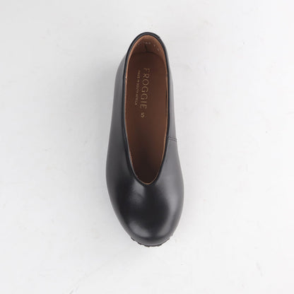 Factory Shop Shoes Froggie Women’s Pump- Black Leather- 13039