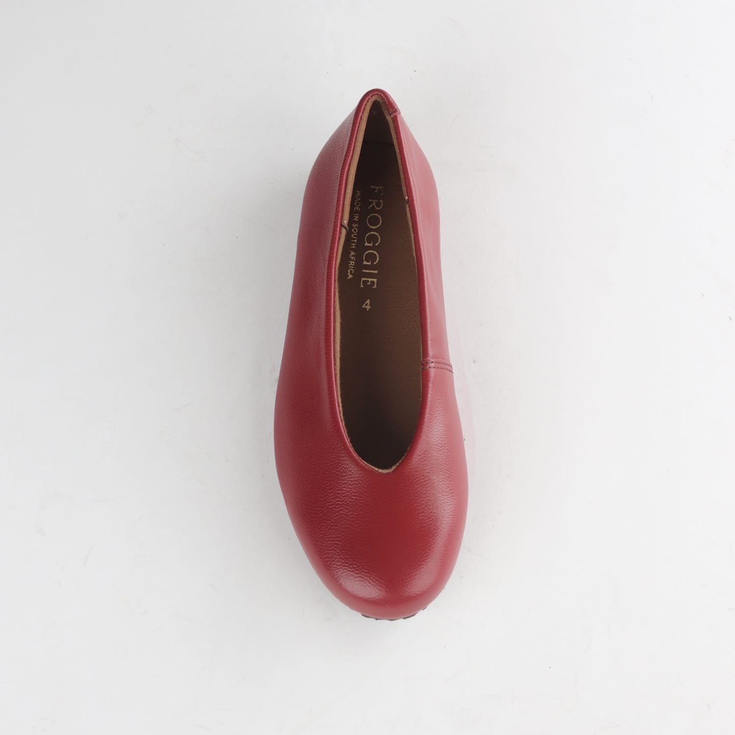 Factory Shop Shoes Froggie Women’s Pump- Red Leather- 13039
