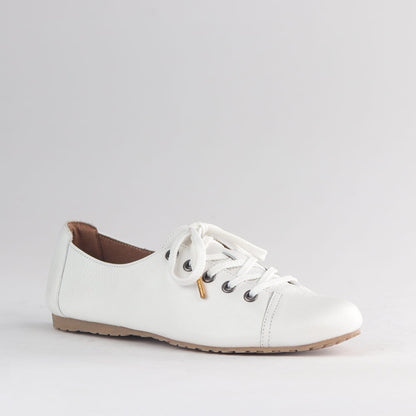 Factory Shop Shoes Froggie Women’s Sneaker- White Leather - 13032