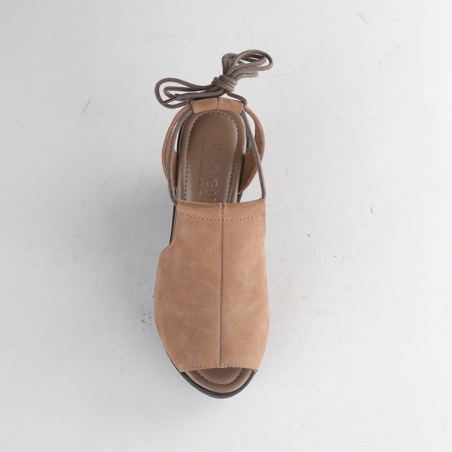 Factory Shop Shoes Lace-Up Wedge Sandal - 12821