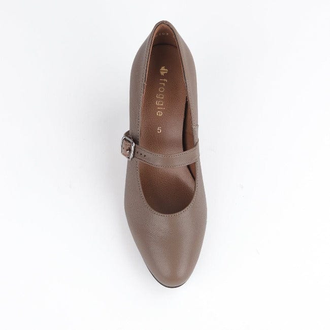 Factory Shop Shoes Mary Jane Court Shoe Stone - 12733