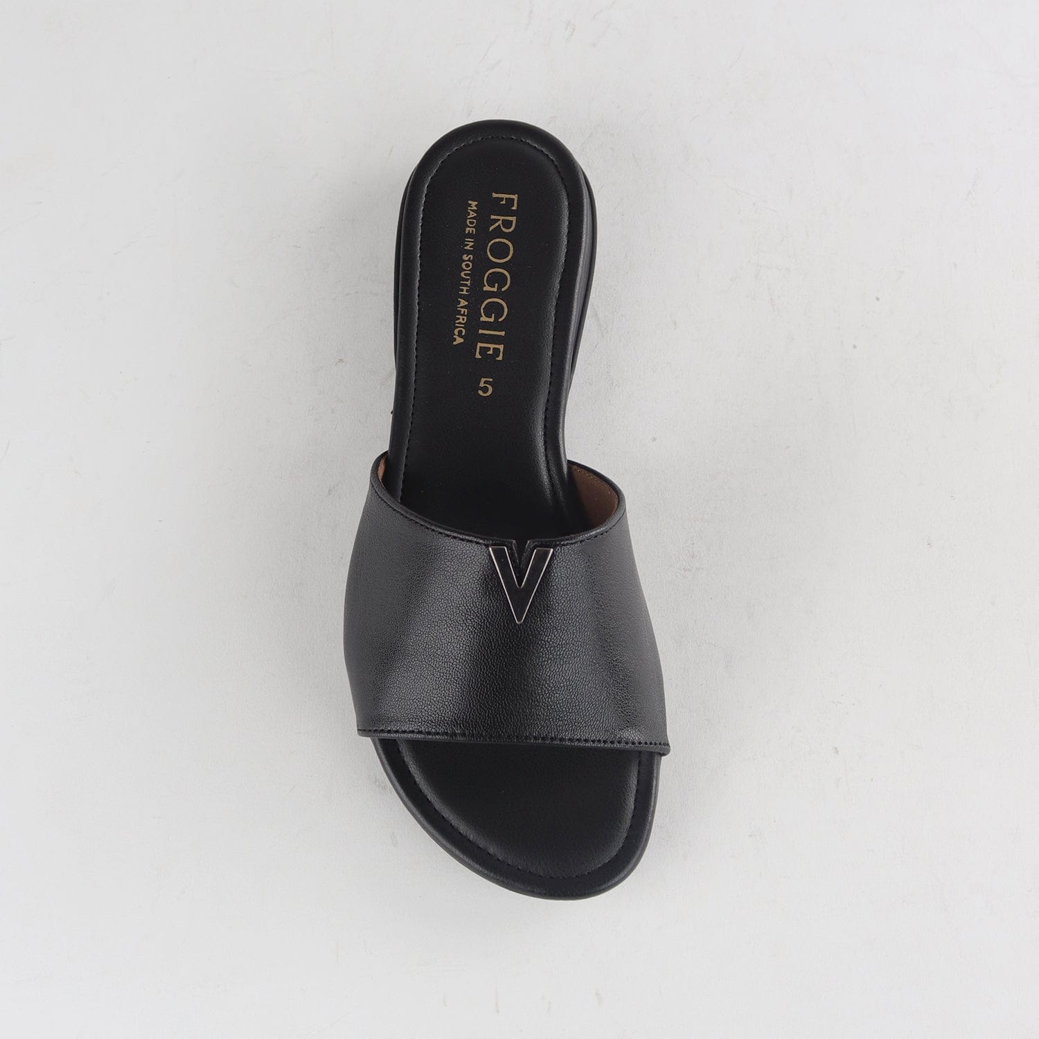 Factory Shop Shoes Mule Flat Sandal Black - 12551