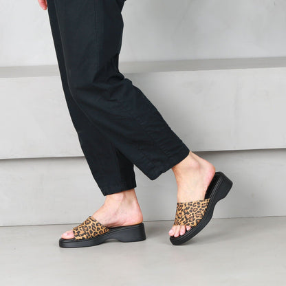 Factory Shop Shoes Mule Sandal in Leopard - 12925