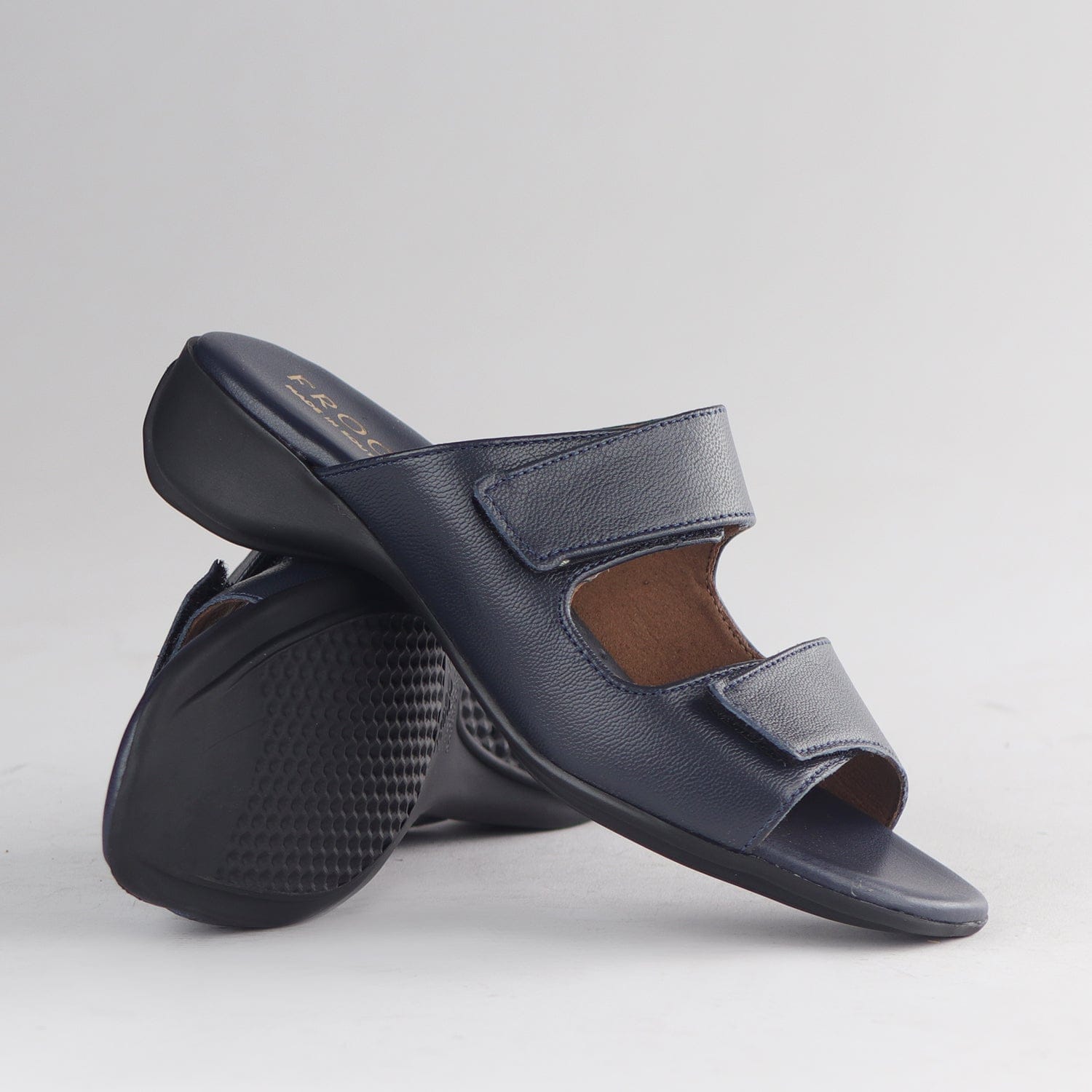 Factory Shop Shoes Mule Sandal in Navy - 12557